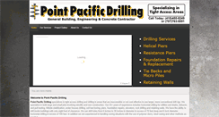 Desktop Screenshot of pointpacificdrilling.com